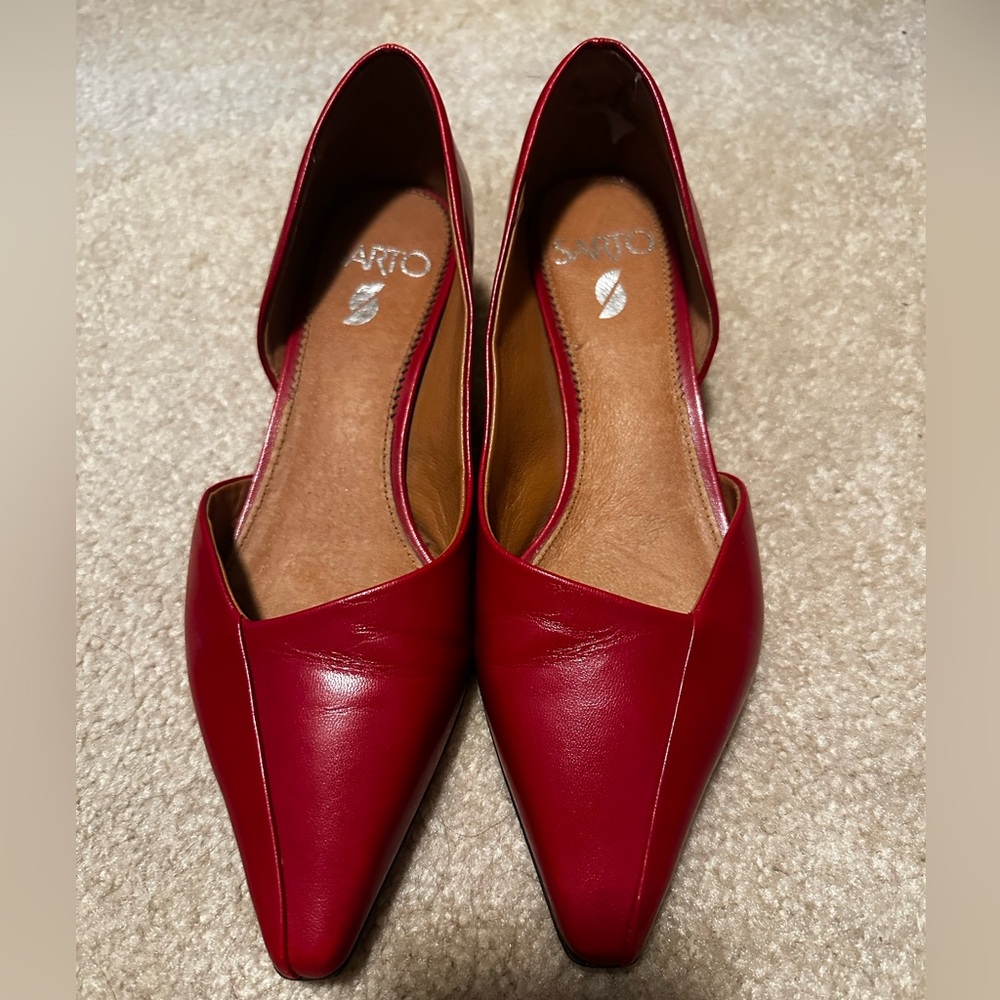 SARTO By Franco Sarto Bold Red Flats